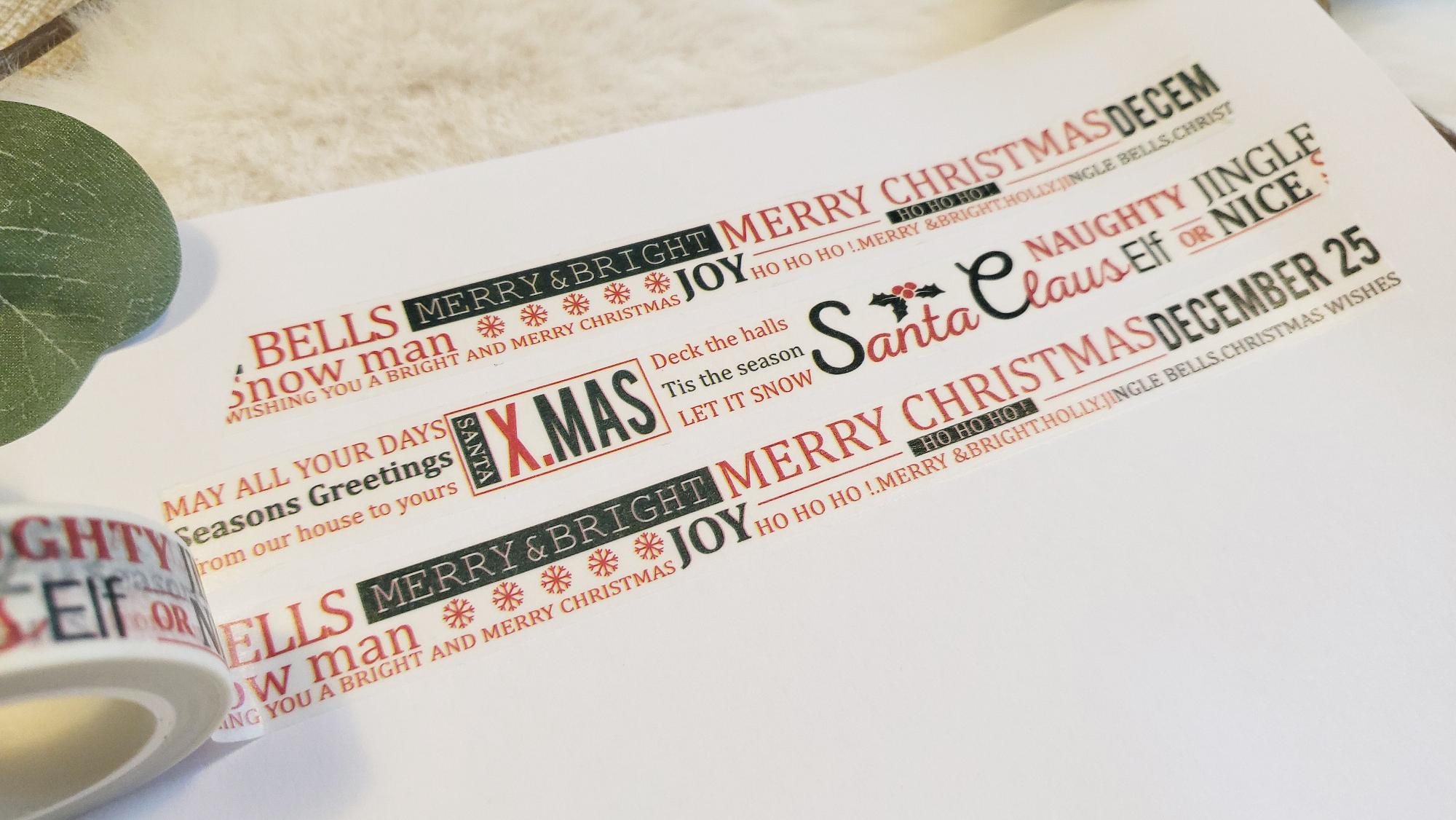 Washi Tape Weihnachten
